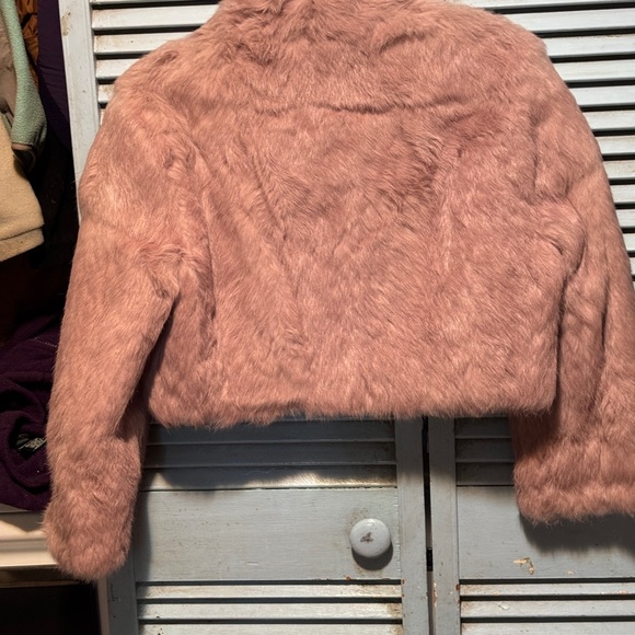 Pink Rabbit Fur Jacket🔥 - Picture 3 of 6